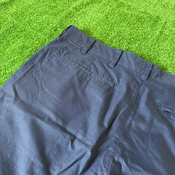 DKNY Classic Fit Flat Front Blue Bermuda Chino Preppy Style Golf Shorts Size 38 - Picture 12 of 14